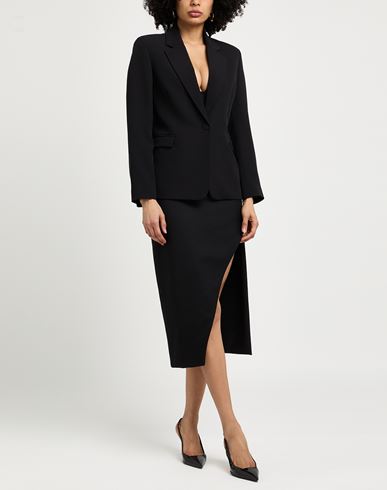 Woman Blazer Black Size 10 Polyester, Elastane