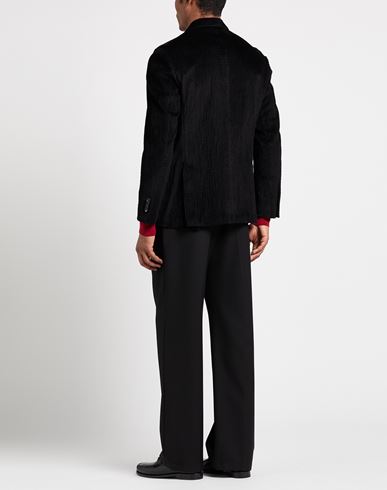 Man Blazer Black Size 40 Viscose, Cotton, Elastane