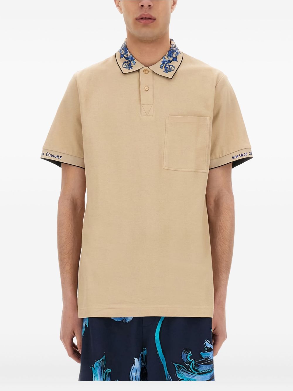 Polo Shirt VERSACE JEANS COUTURE Men color Black