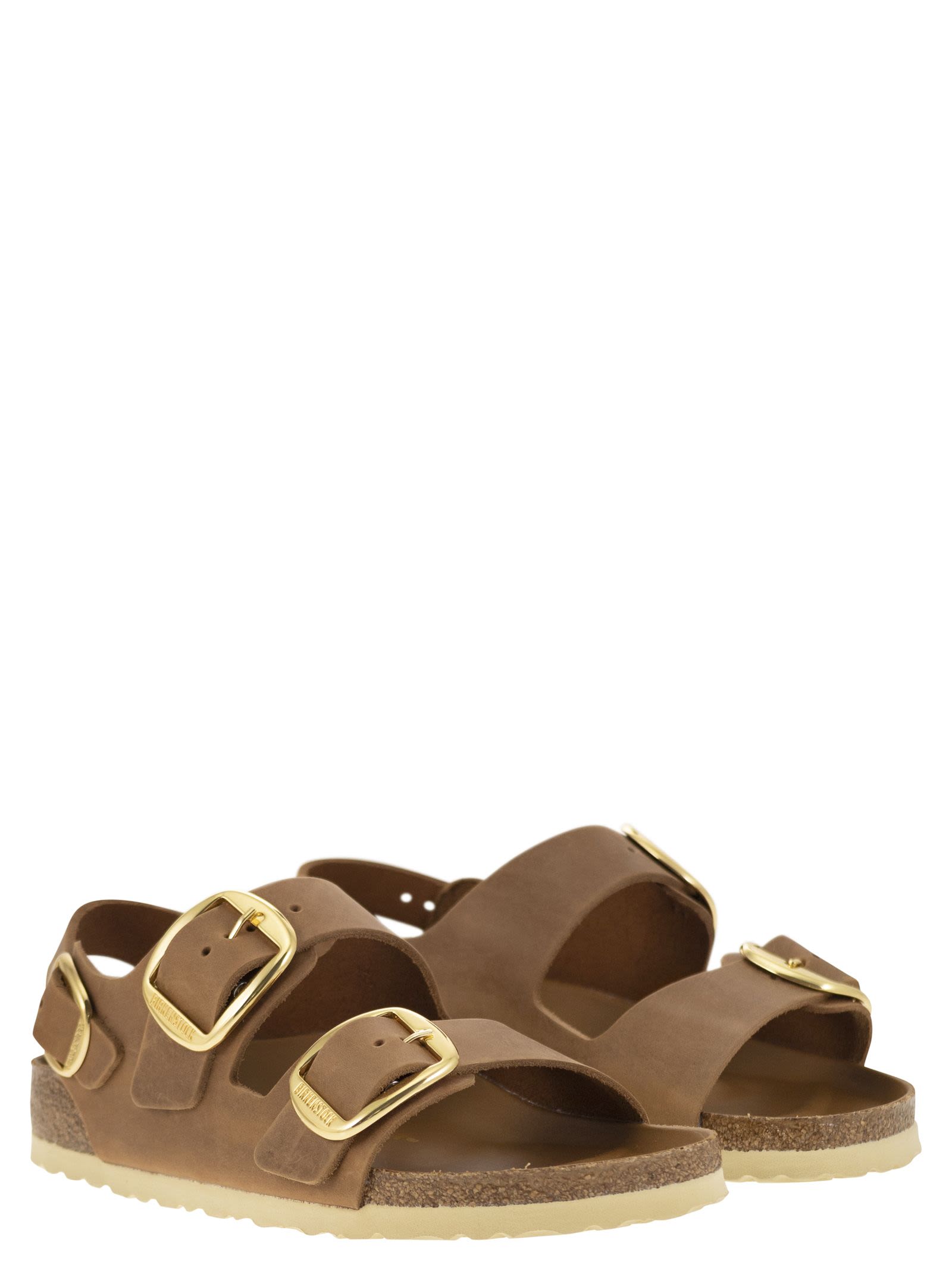 Birkenstock Milano Big Buckle Oiled Leather Sanda