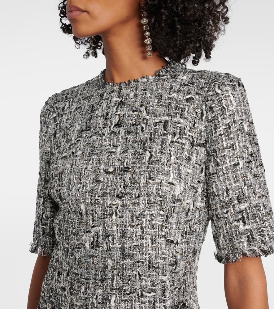 DG tweed lamé minidress