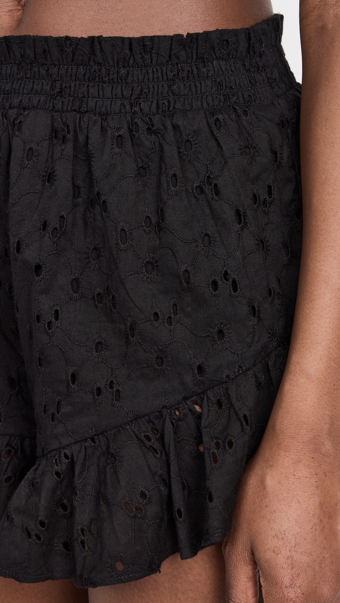 Ruffle Shorts Black