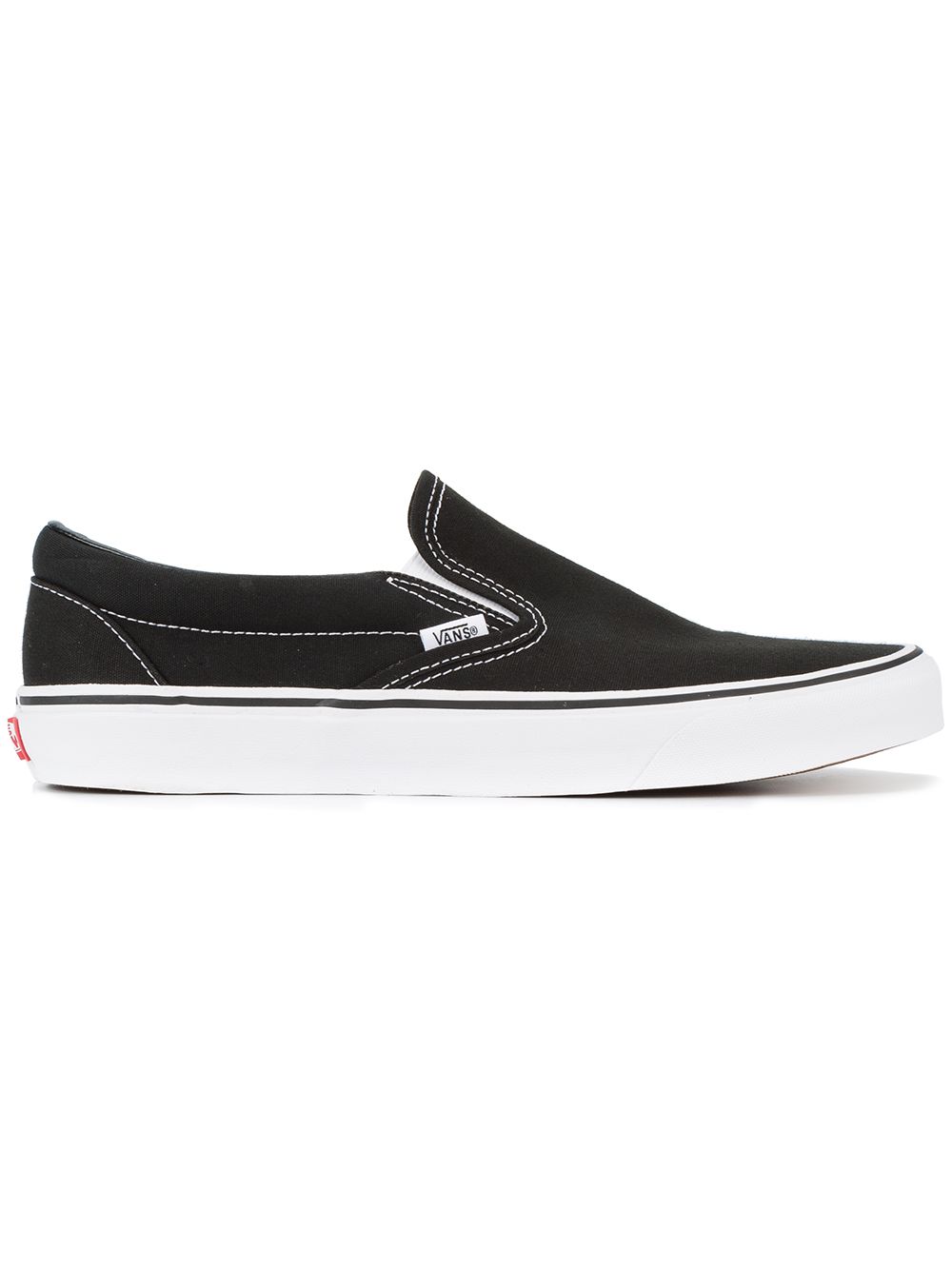 Black Classic Slip On Sneakers