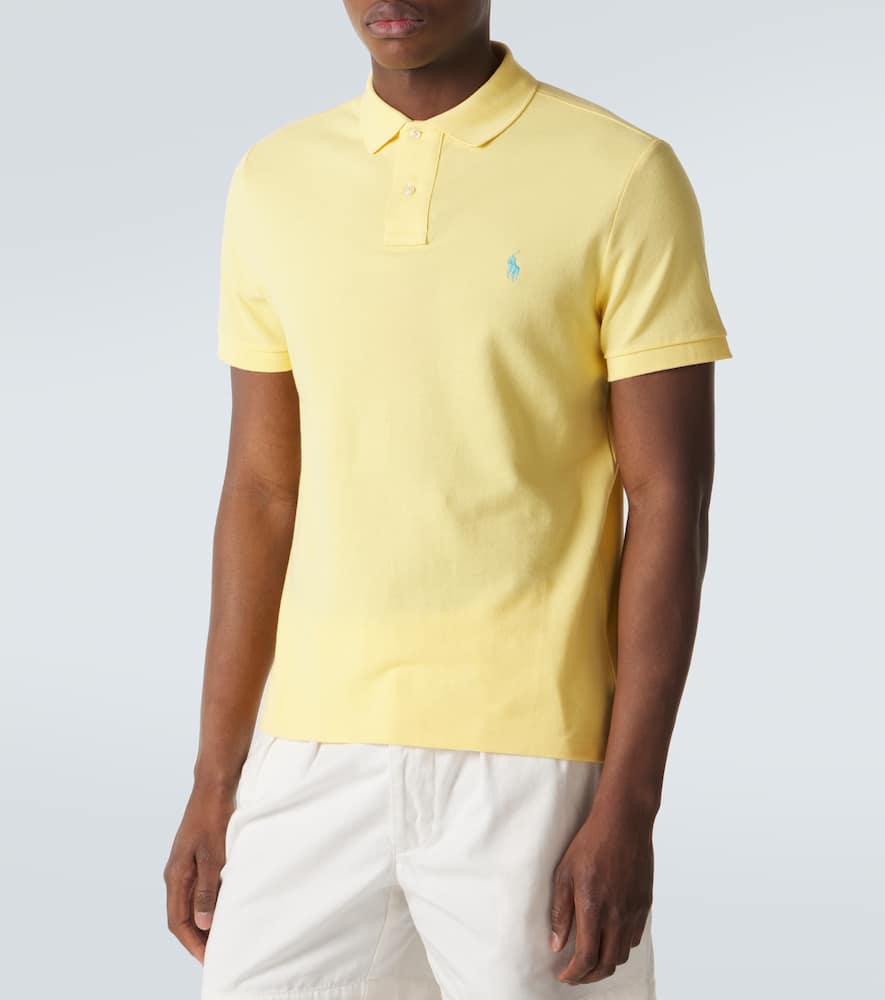 Logo cotton piqué polo shirt