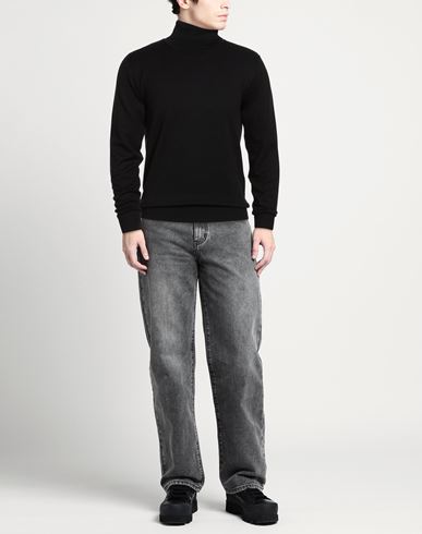Man Turtleneck Black Size S Viscose, Nylon