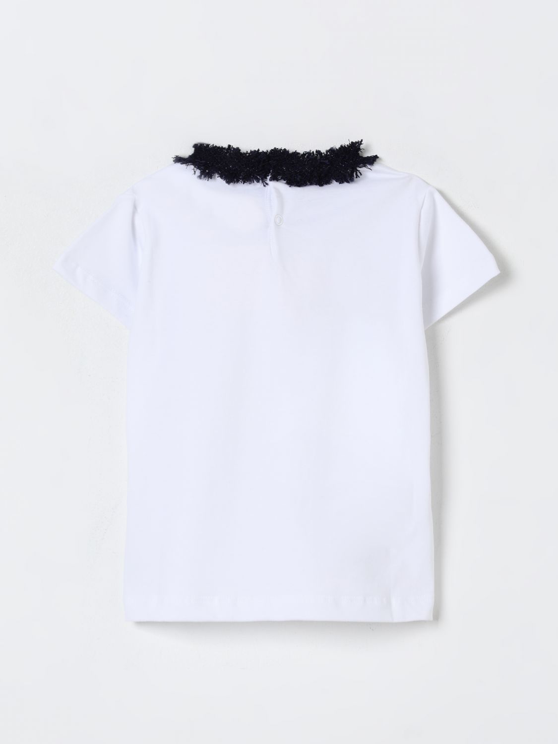 Frayed-detailing T-shirt - White