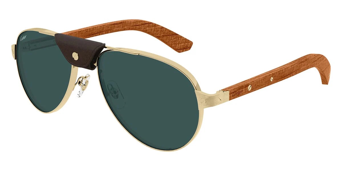 Santos de Polarized Green Pilot Mens Sunglasses CT0495S 002 59
