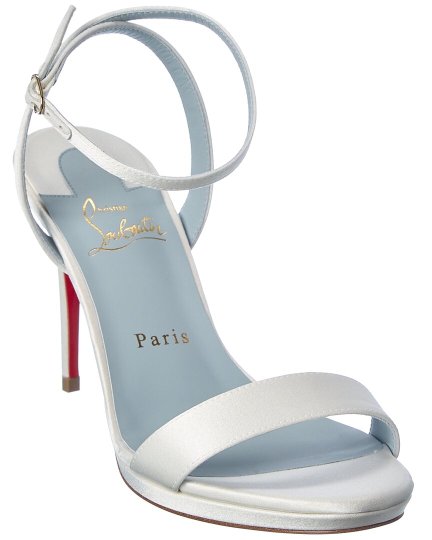 Loubi Queen 100 Satin Sandal
