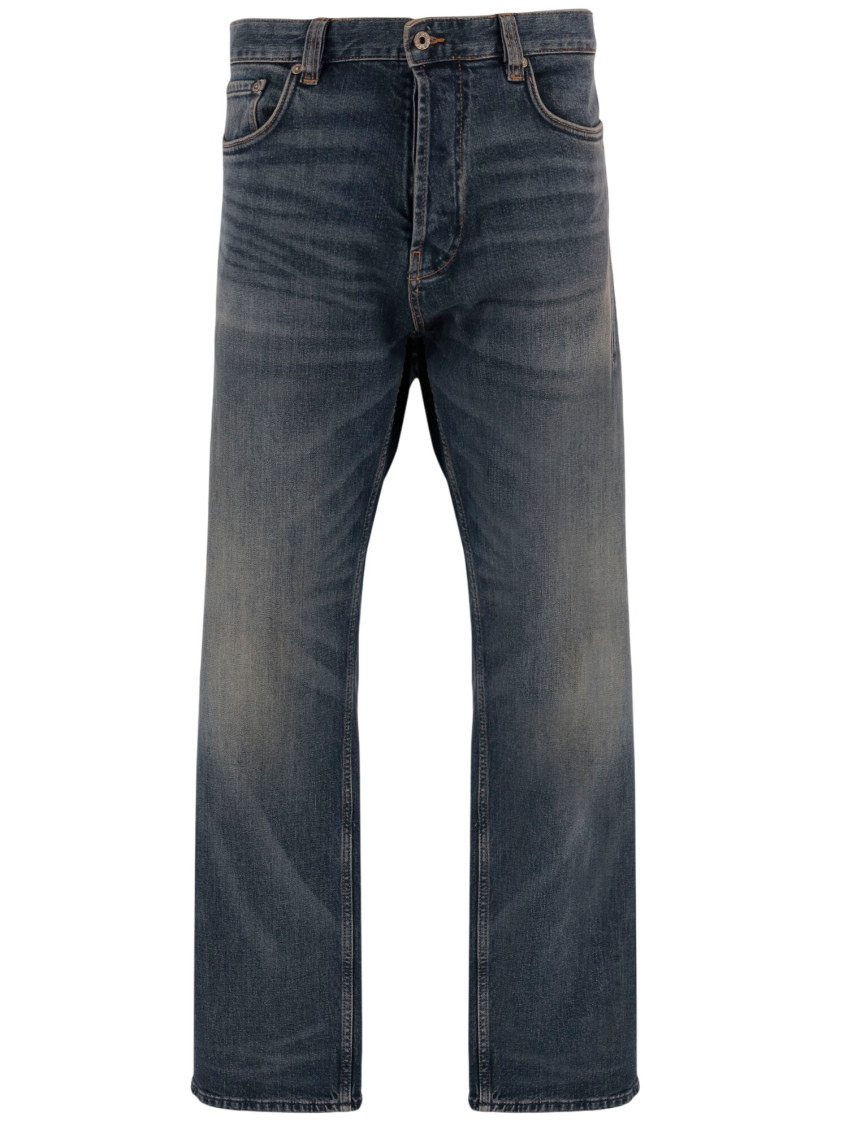Blue Mid Rise Jeans