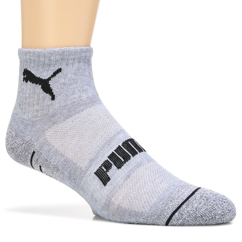 Men's 6 Pack Ankle Socks (Grey/White/Black)