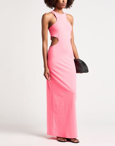 ! Woman Maxi dress Fuchsia Size M Cotton, Elastane