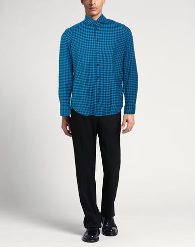 Man Shirt Azure Size 15 ½ Cotton