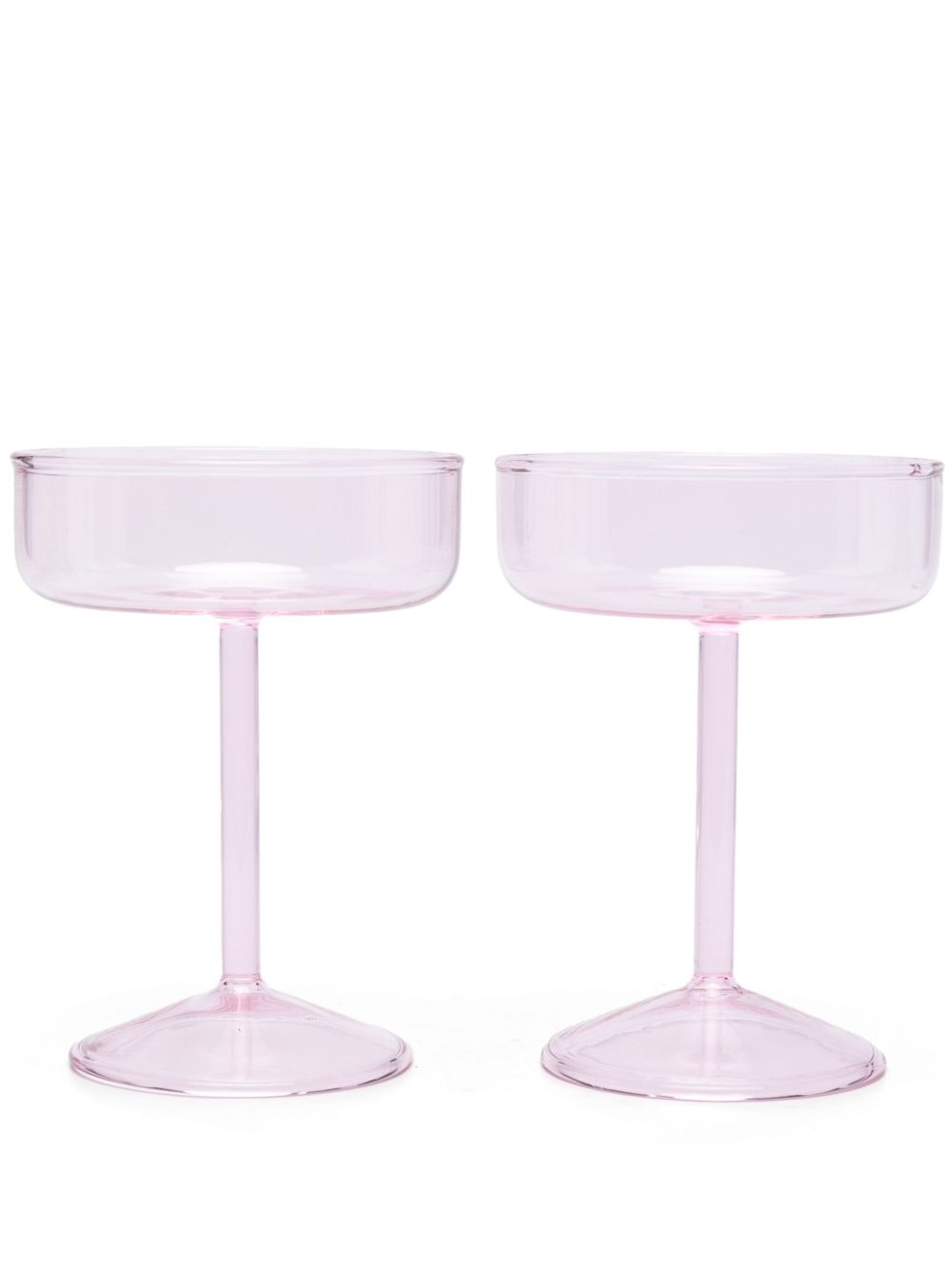 Tint Coupe glass (set of two) - Pink