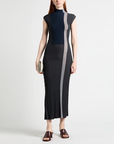 Woman Maxi dress Lead Size 2 Silk, Textile fibers, Viscose, Wool, Mohair wool