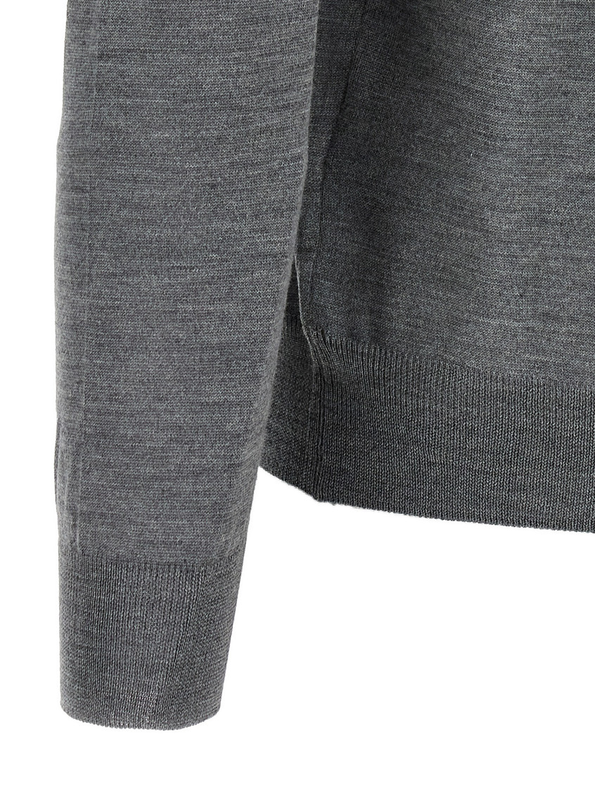 Grey Wool and silk sweater