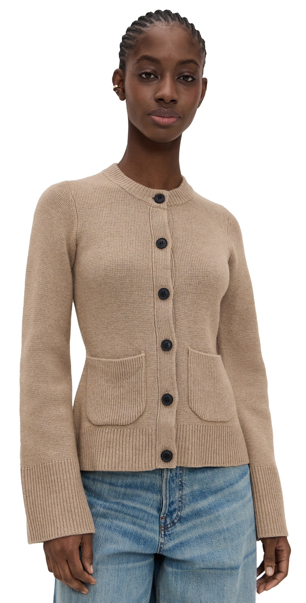 Dani Cinched Waist Cardigan Toasted Wheat