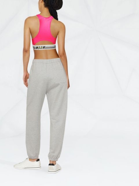 Logo-print cropped top