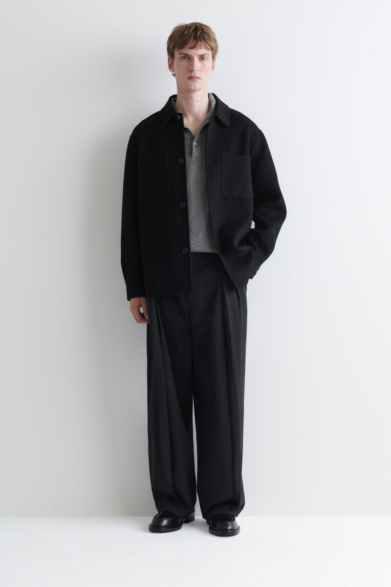 Double-Faced Wool Overshirt