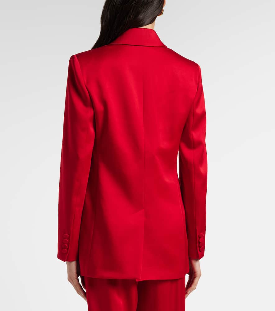 Satin crêpe blazer
