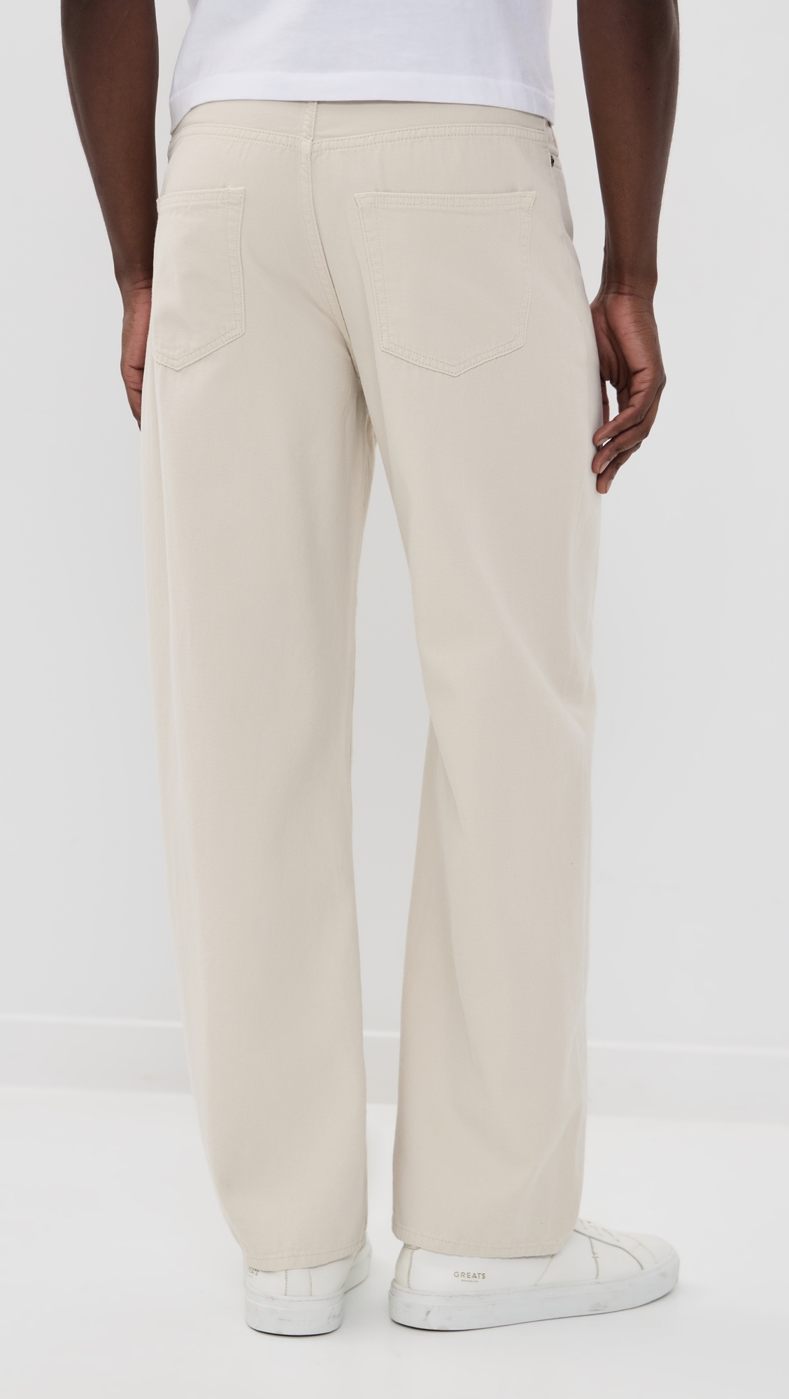 Baggy Jeans Off White