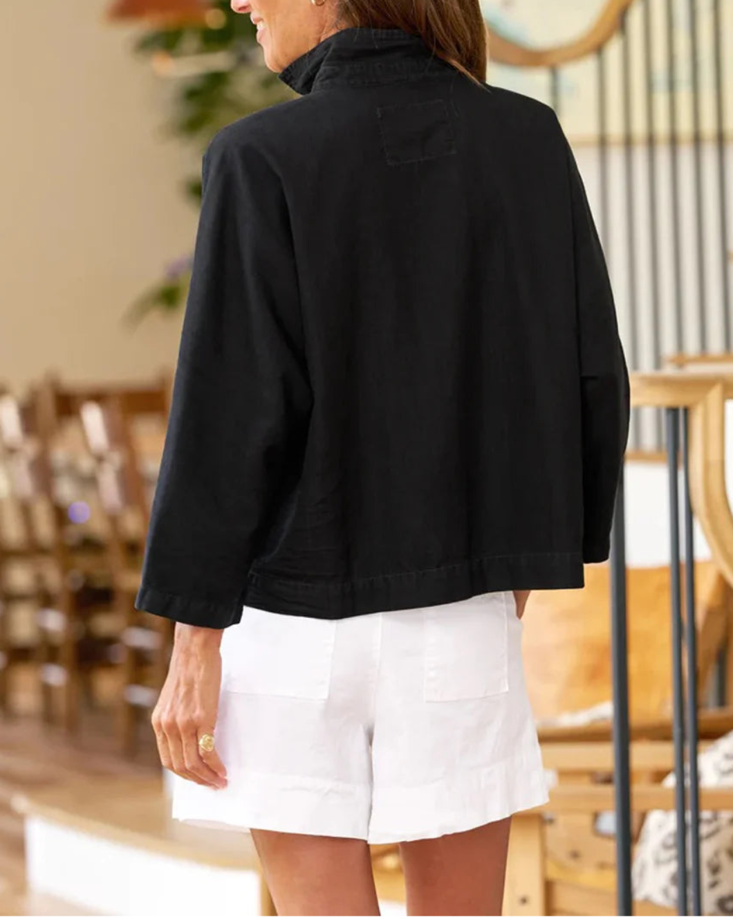 Gabi Popover Shirt Blackout
