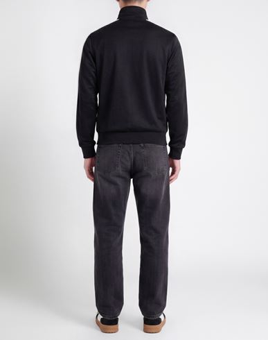 Man Sweatshirt Black Size XS Polyester, Cotton