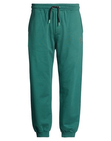 Man Pants Green Size XXL Cotton, Polyester