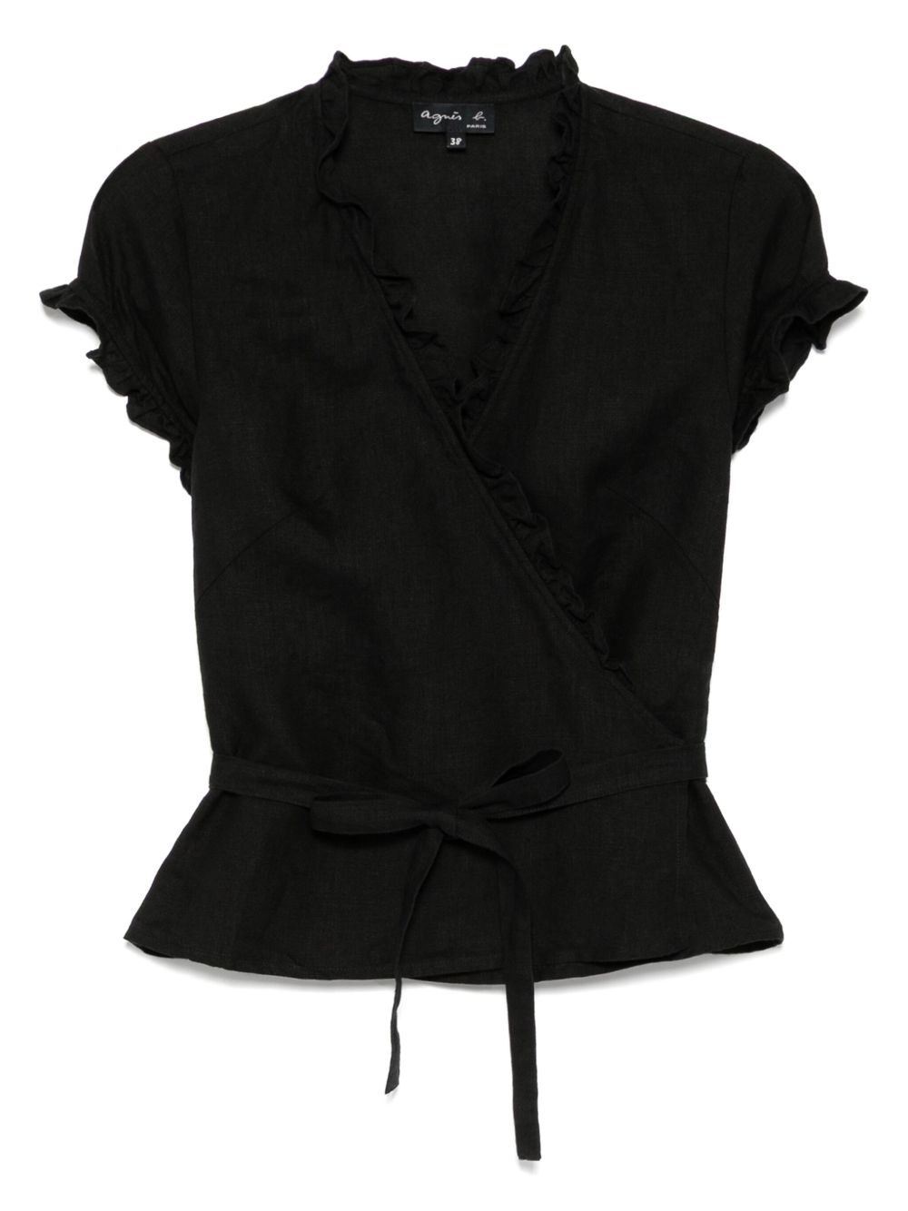 Agnès b. linen top - Black