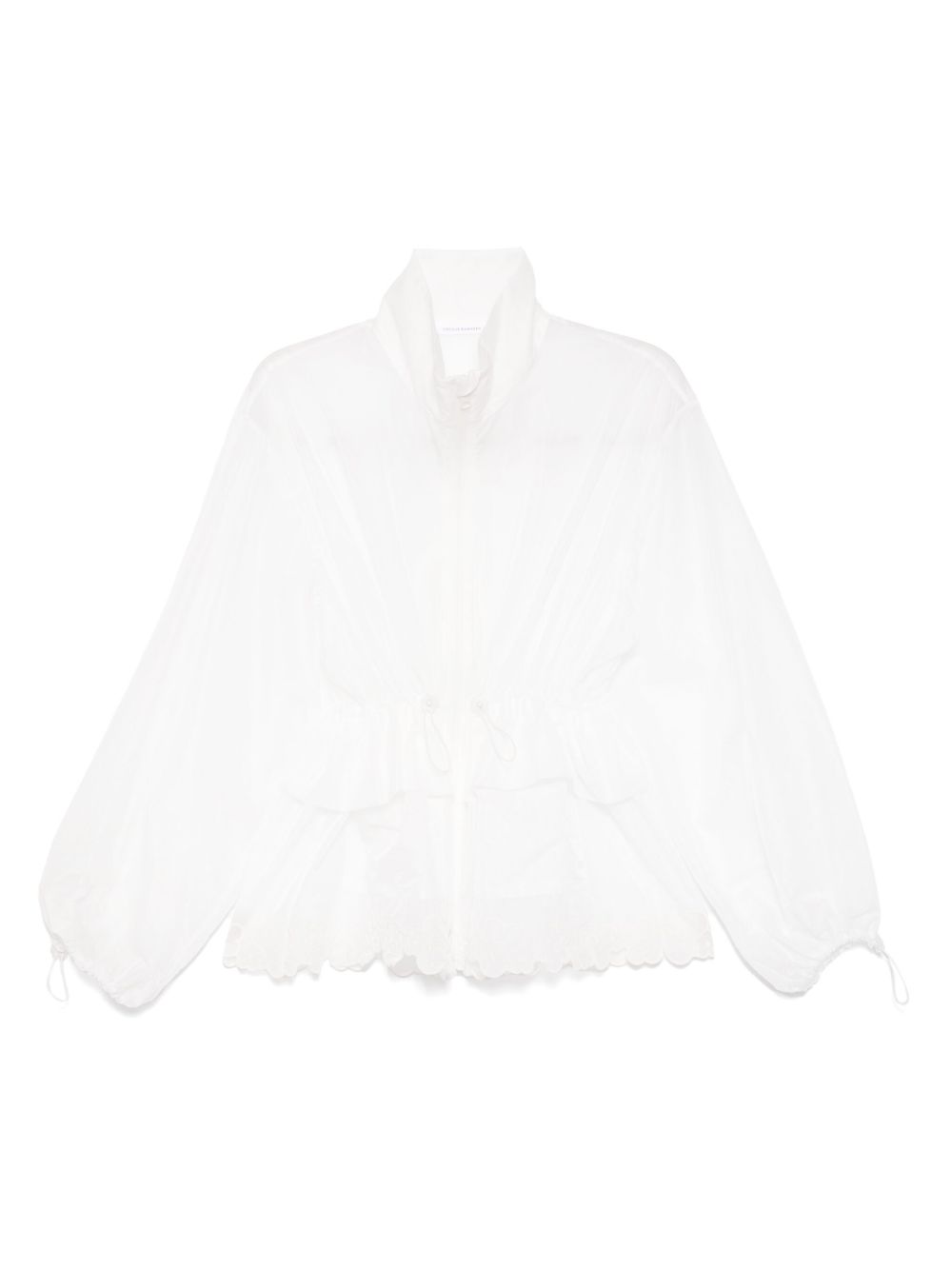 Cecile Bahnsen semi-sheer jacket - White