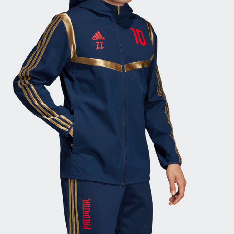 Men's Falcon Zidane Soccer/Football Training Hooded Jacket Blue
