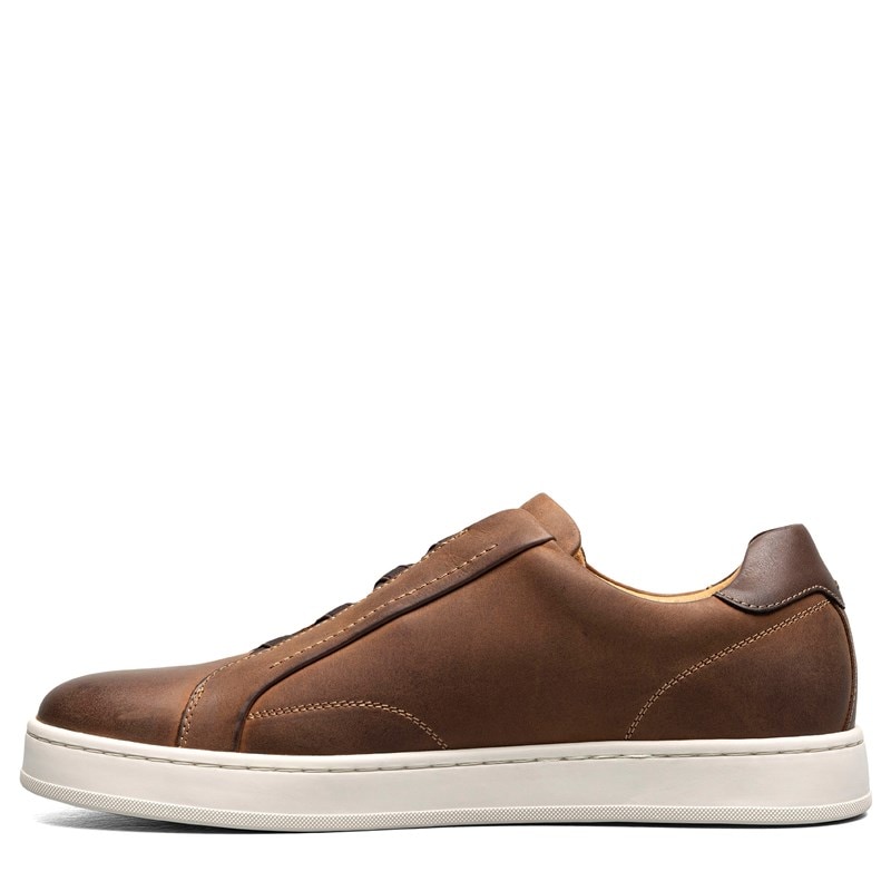 Men's Monopoli Elastic Lace To Toe Sneakers (Brown Crazy Horse)