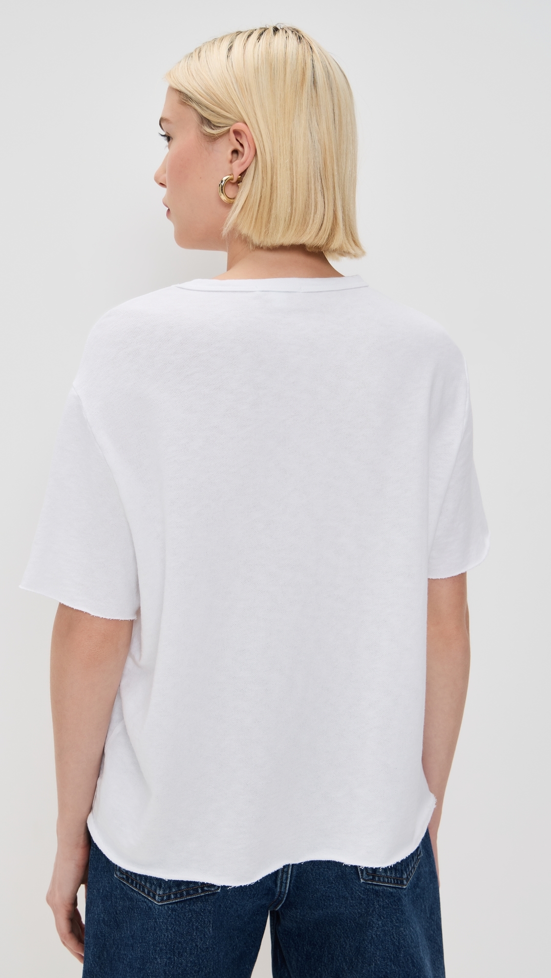 James Perse Vintage French Terry Sweat Top White