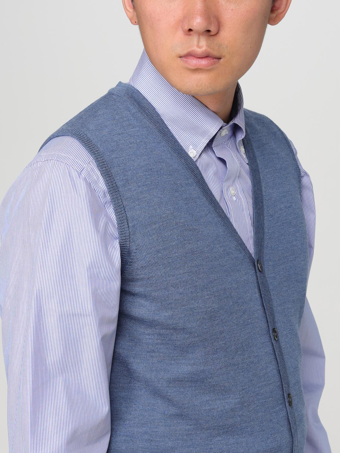 Suit Vest Men color Avion