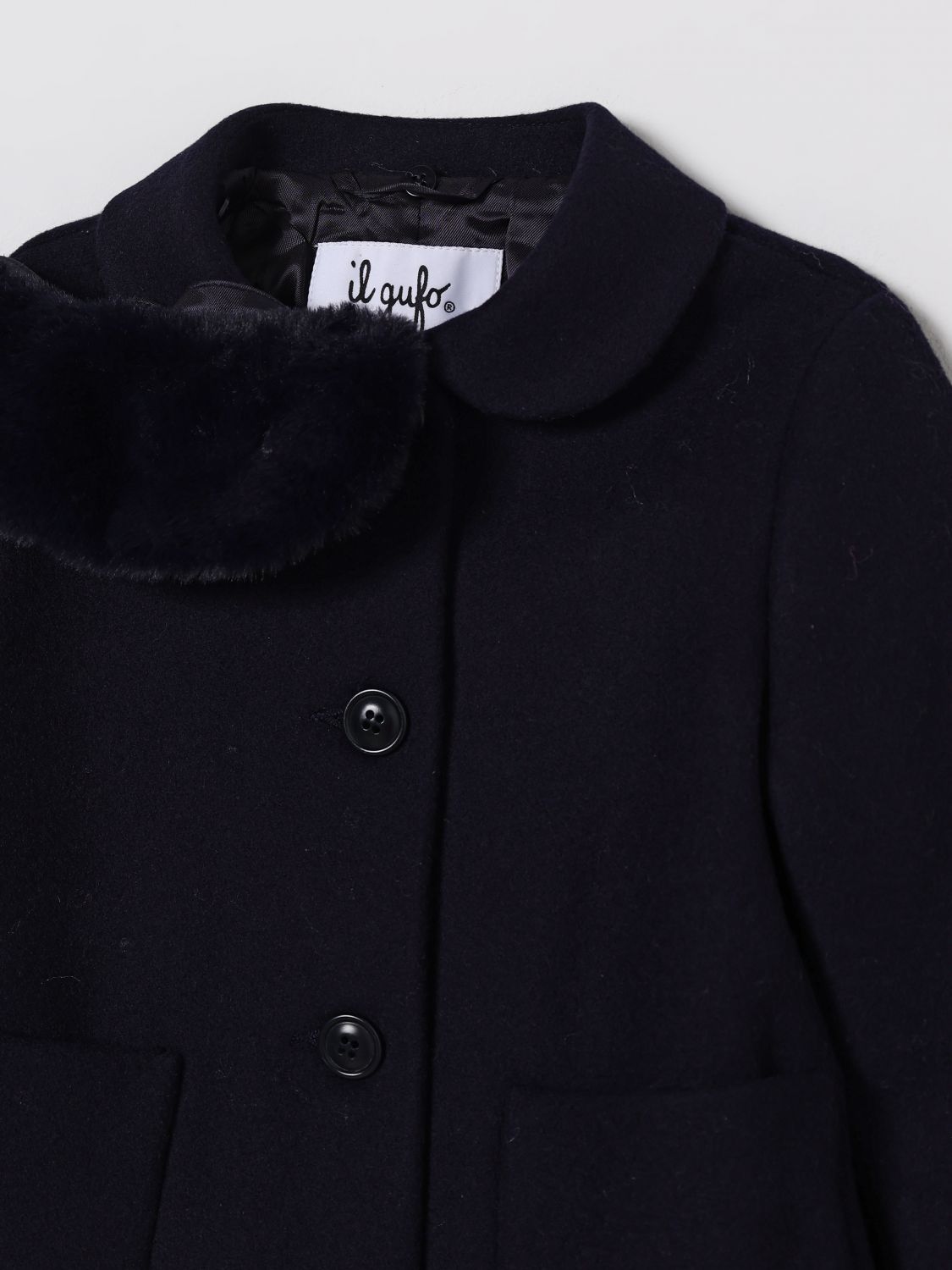 Coat Kids color Blue