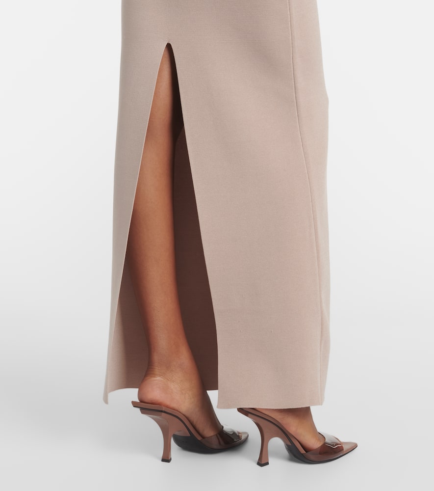 Gwyneth knitted corset maxi dress