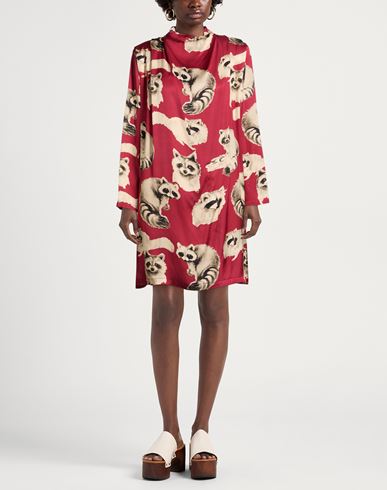 Woman Mini dress Brick Size 4 Viscose
