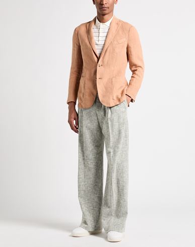 Man Blazer Apricot Size 36 Linen