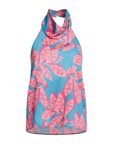 Woman Top Deep teal Size L Viscose