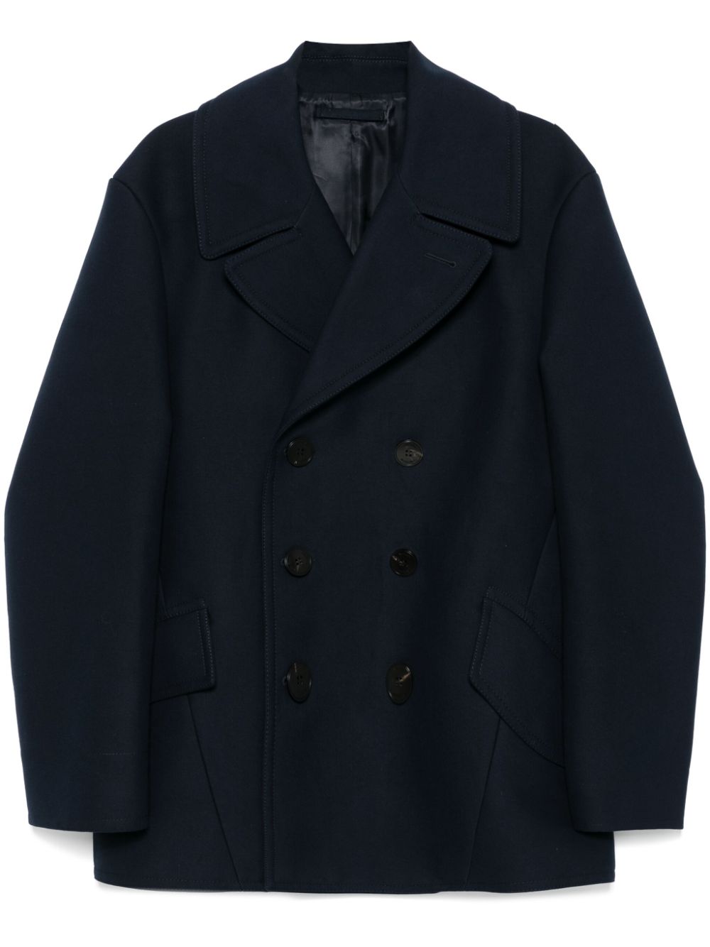 Double-breasted peacoat - Blue
