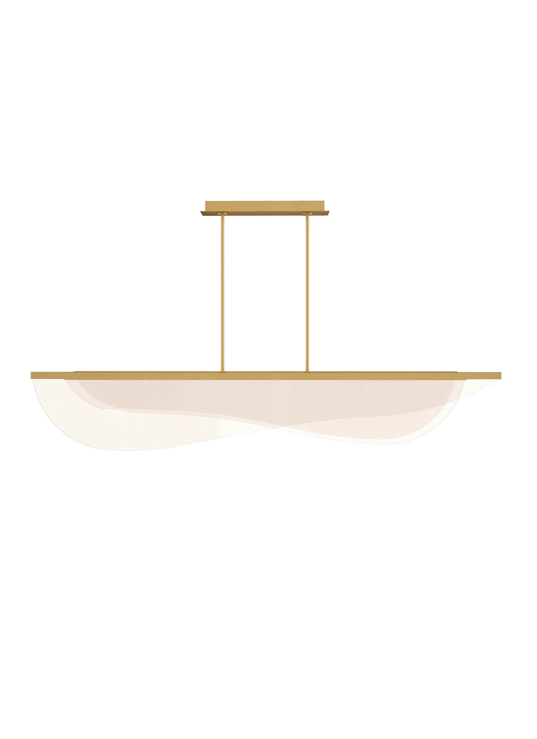 Plated Brass LED Suspension from the Nyra Collection