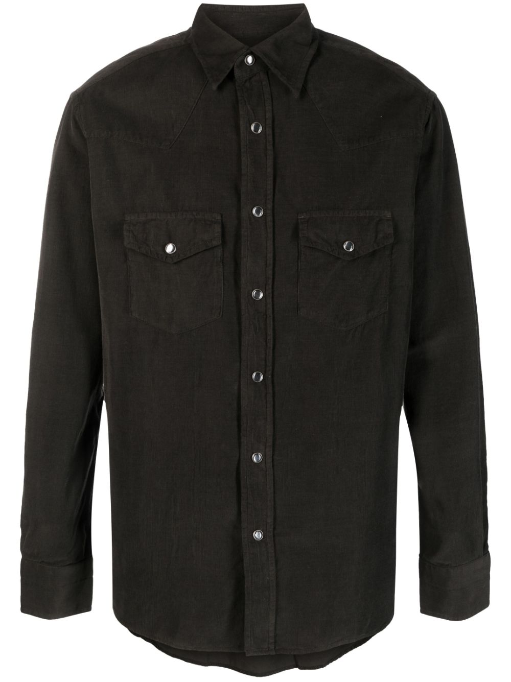 Cotton long-sleeve shirt - Brown
