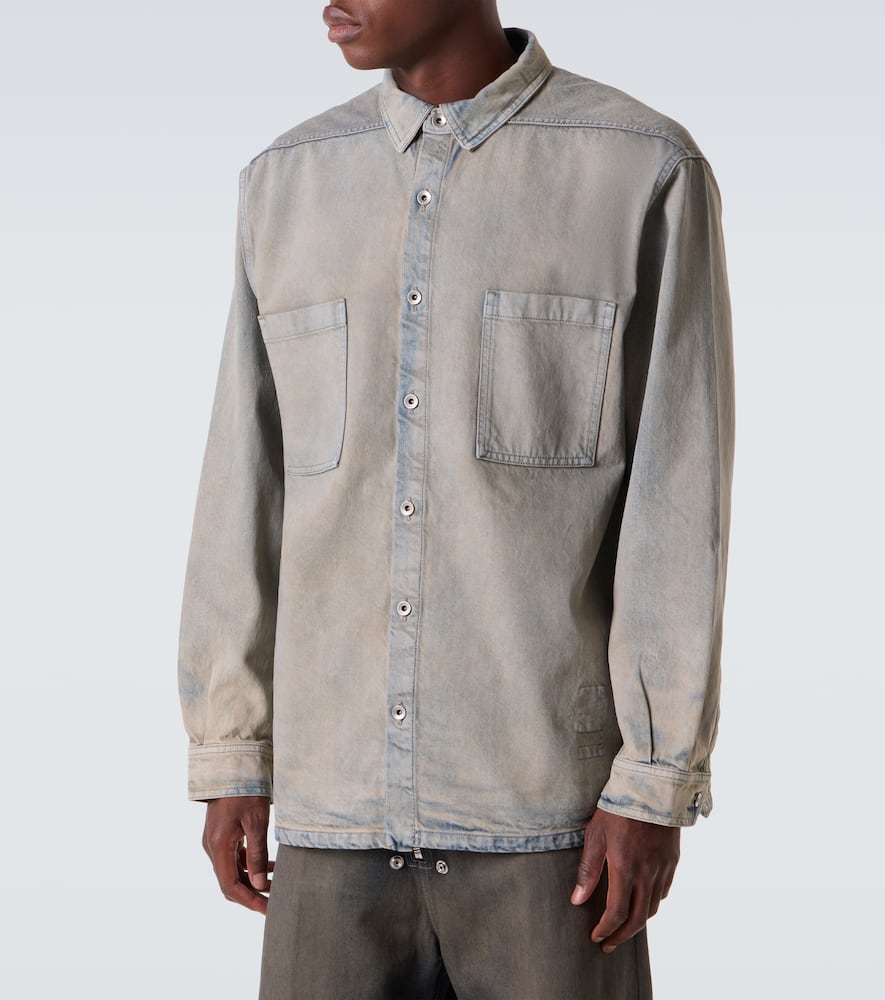 Faded denim shirt