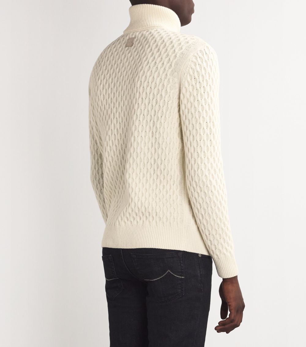 Jacob Cohen 남성 Virgin Wool Rollneck Sweater