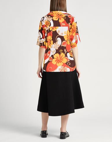 Woman Shirt Brown Size 6 Cotton