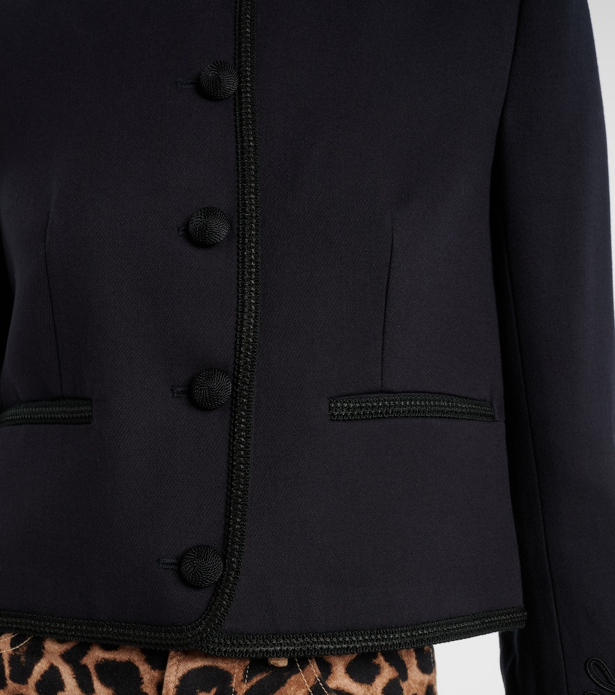 Latrell cropped embroidered jacket