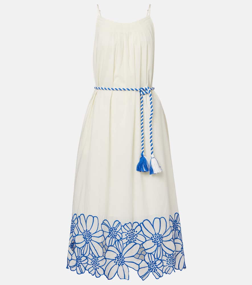 Juliette embroidered cotton midi dress