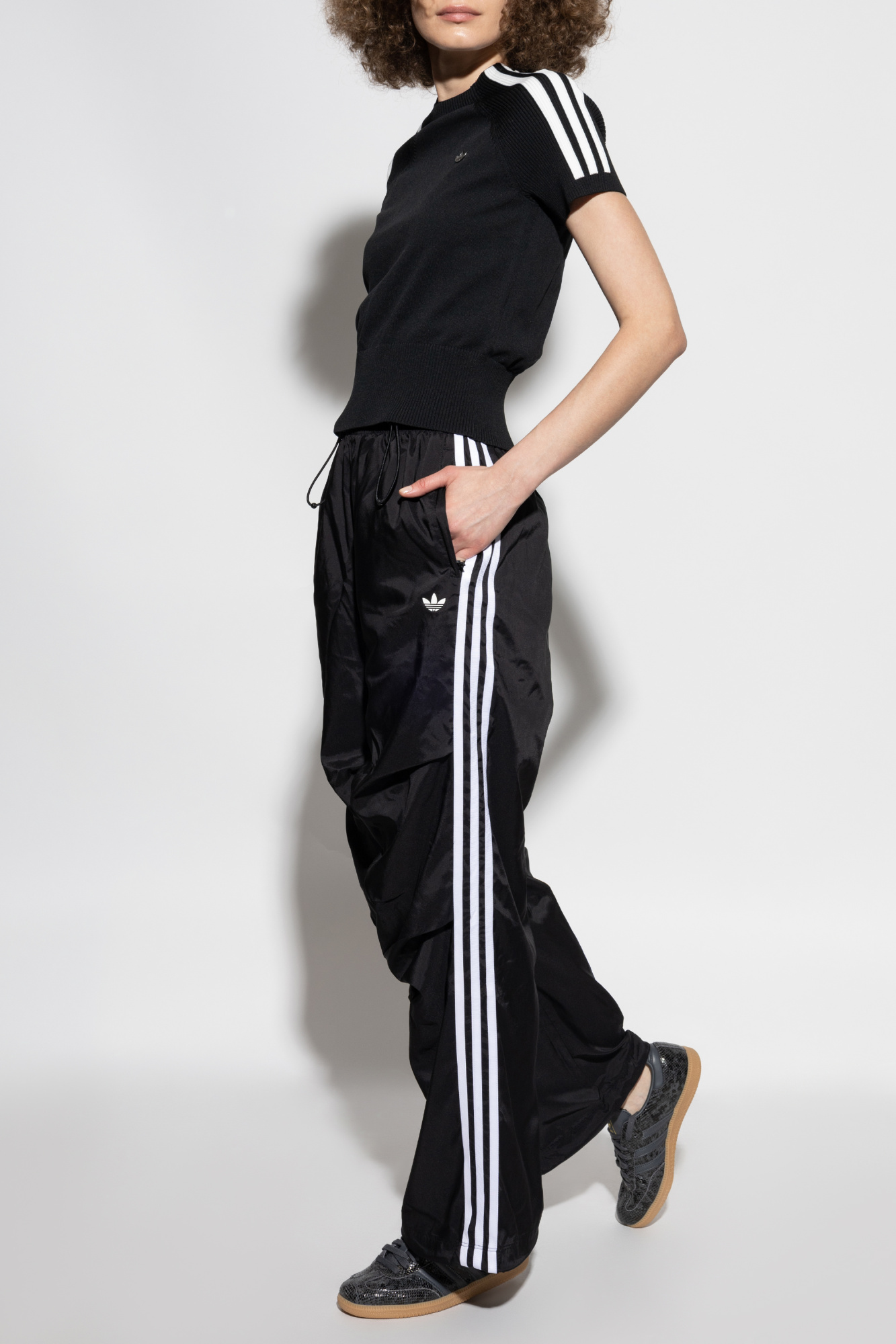 Top With An Application In The Shape Of A Logo, Women's, Black