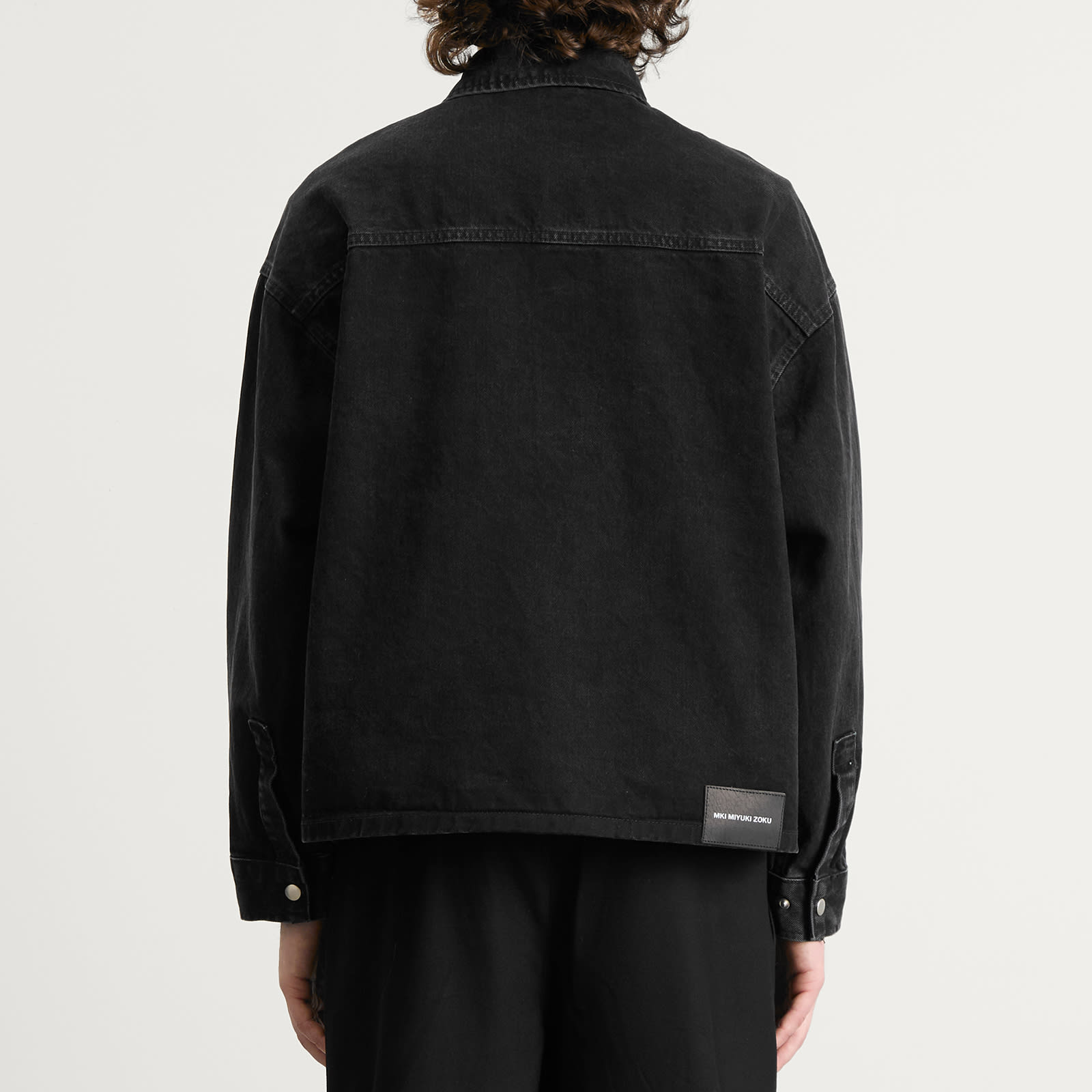 Men's Denim Box Overshirt Black Wash