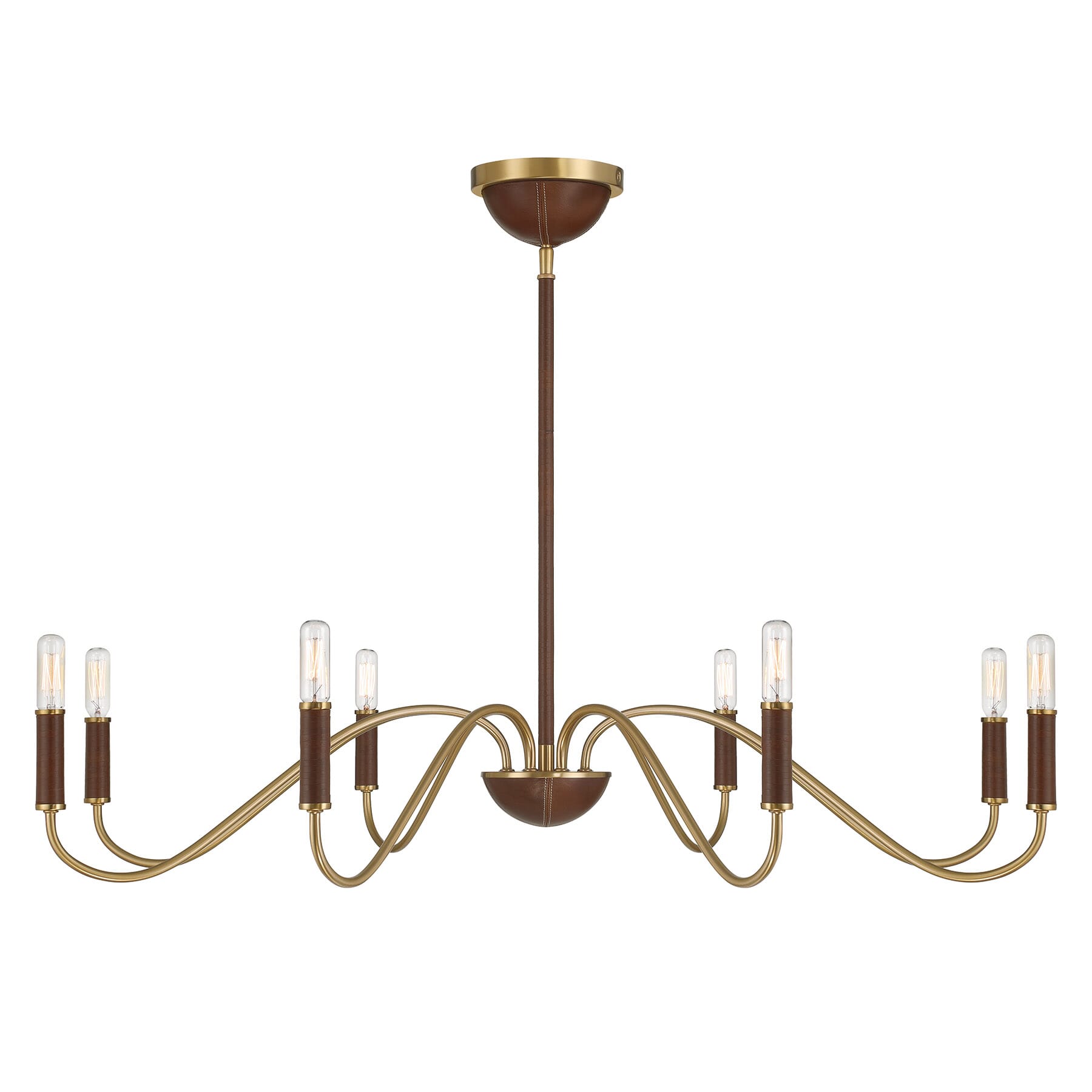 Abeline 8-Light Chandelier in Warm Bra