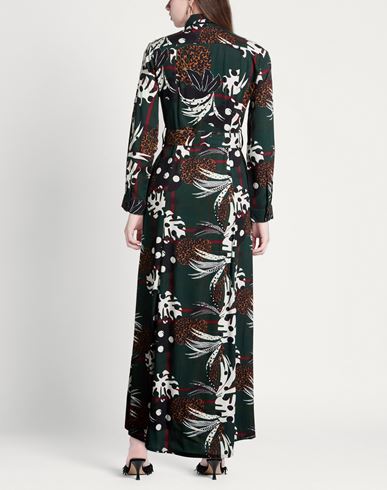 Woman Maxi dress Dark green Size M Viscose